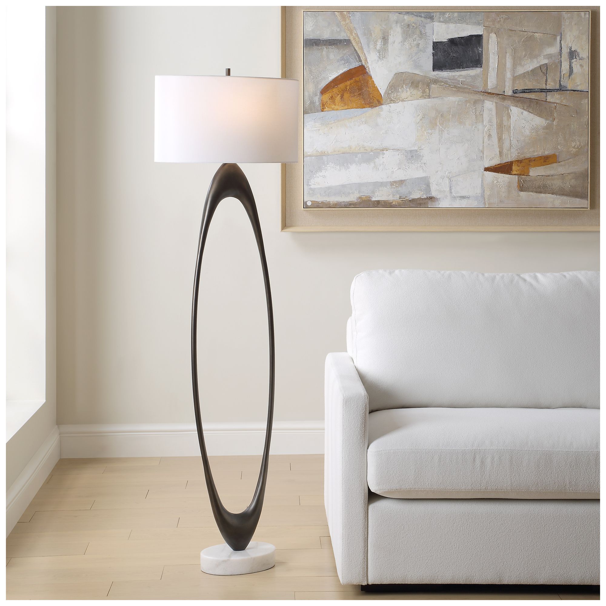 Image 3 Uttermost Sonic 65" Tall Floor Lamp more views