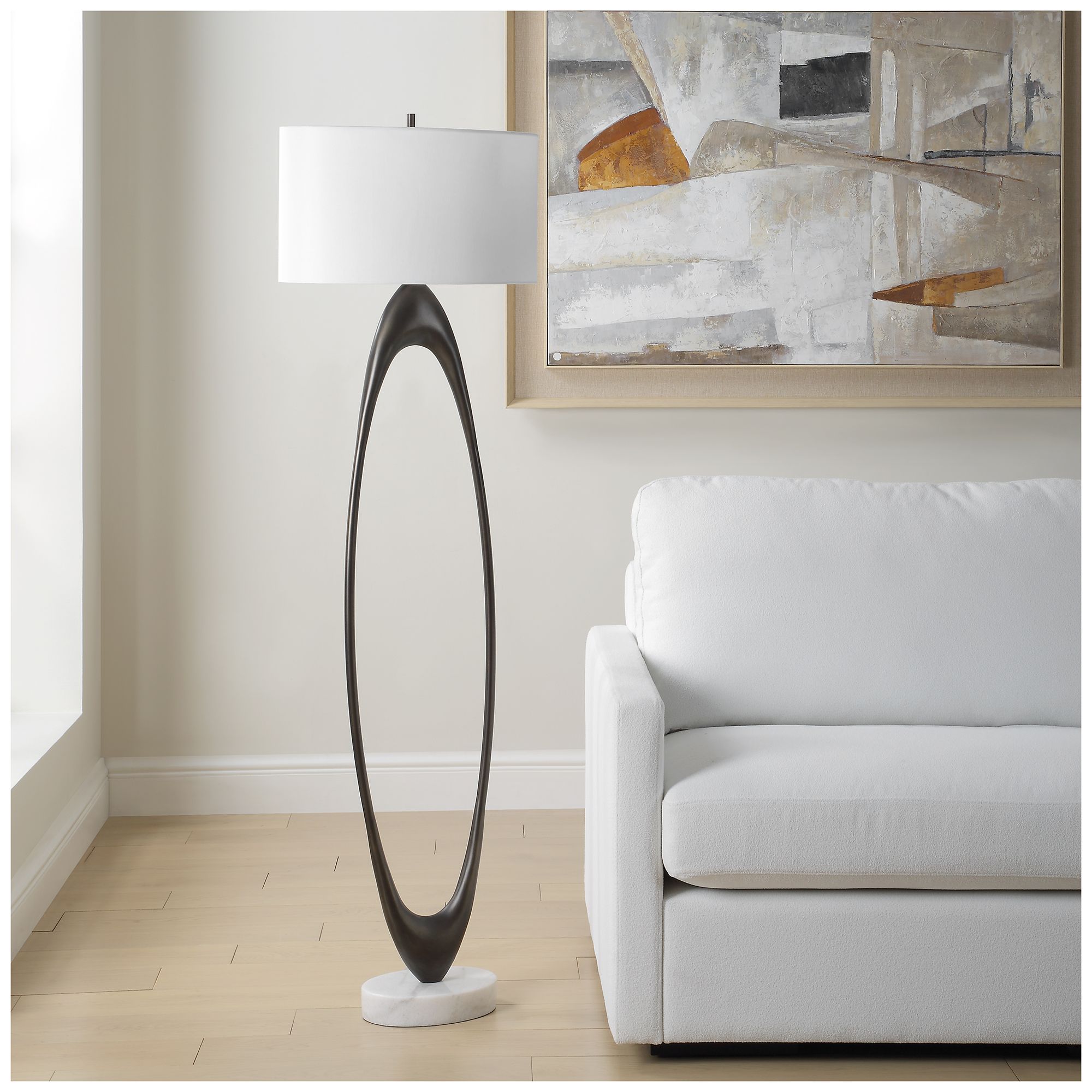 Image 4 Uttermost Sonic 65" Tall Floor Lamp more views