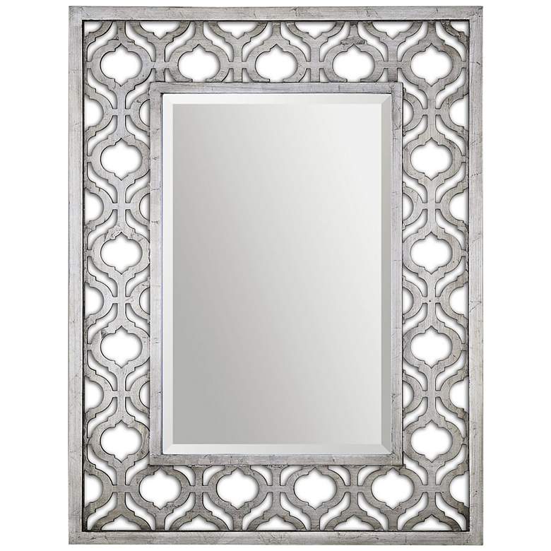 Image 2 Uttermost Sorbolo Silver Leaf 31" x 40" Wall Mirror