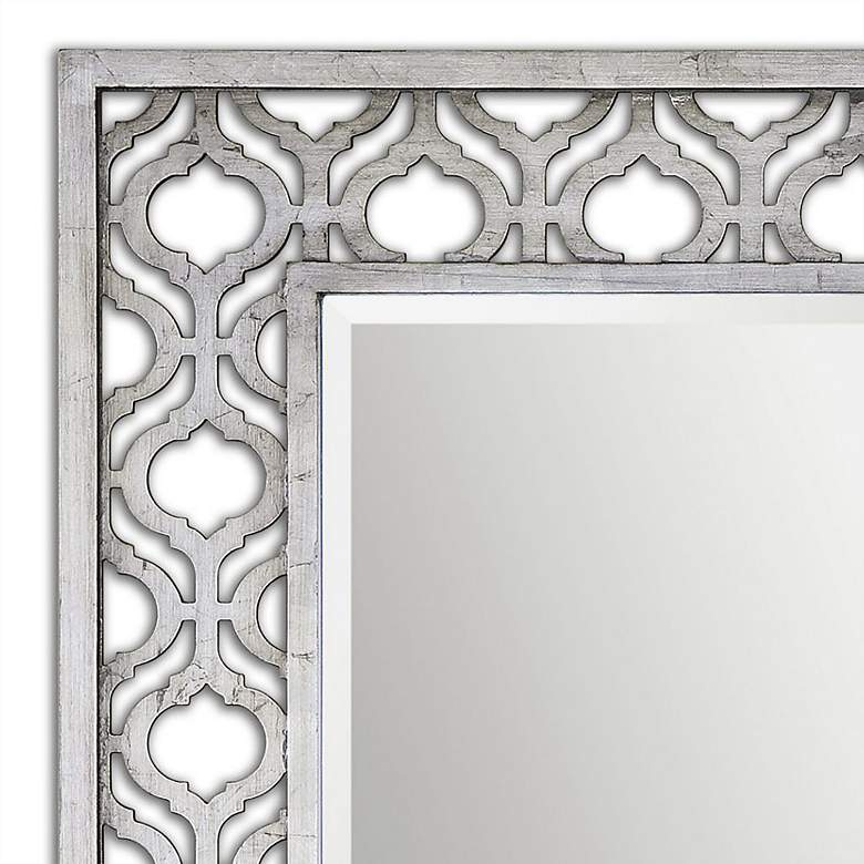 Image 3 Uttermost Sorbolo Silver Leaf 31 inch x 40 inch Wall Mirror more views