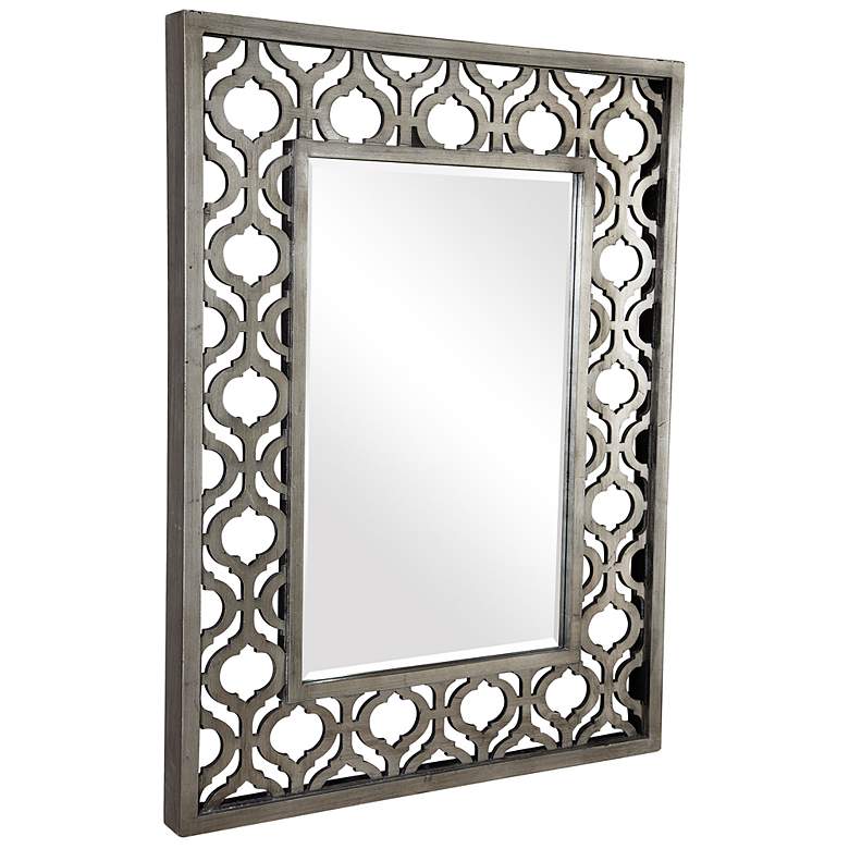Image 5 Uttermost Sorbolo Silver Leaf 31 inch x 40 inch Wall Mirror more views