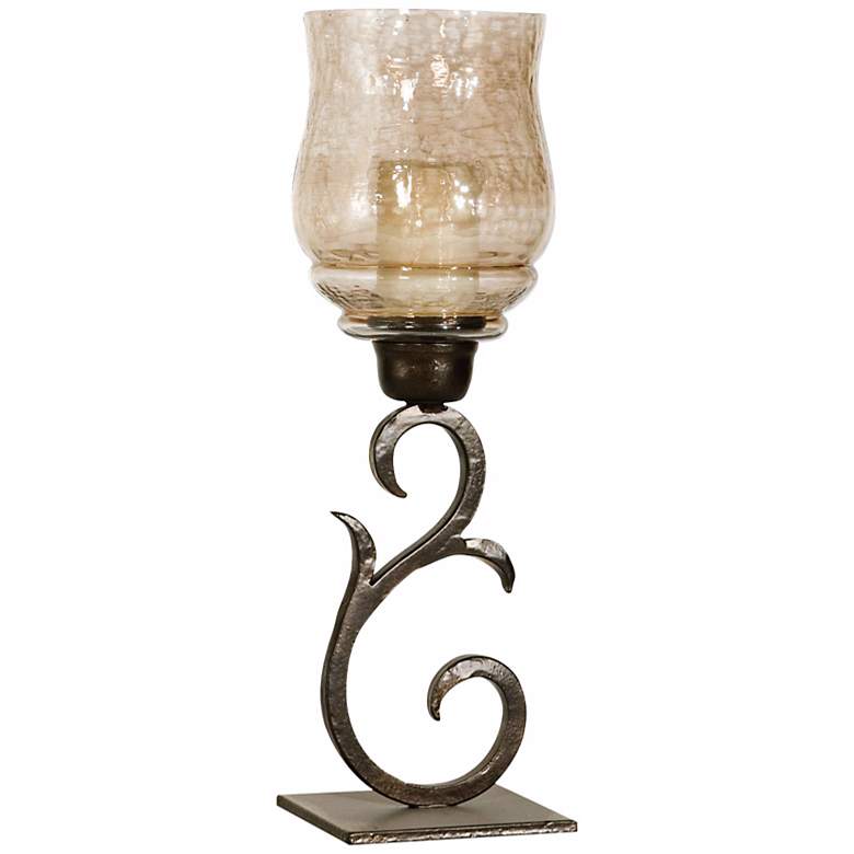 Image 1 Uttermost Sorel Bronze Pillar Candle Holder Set of 2