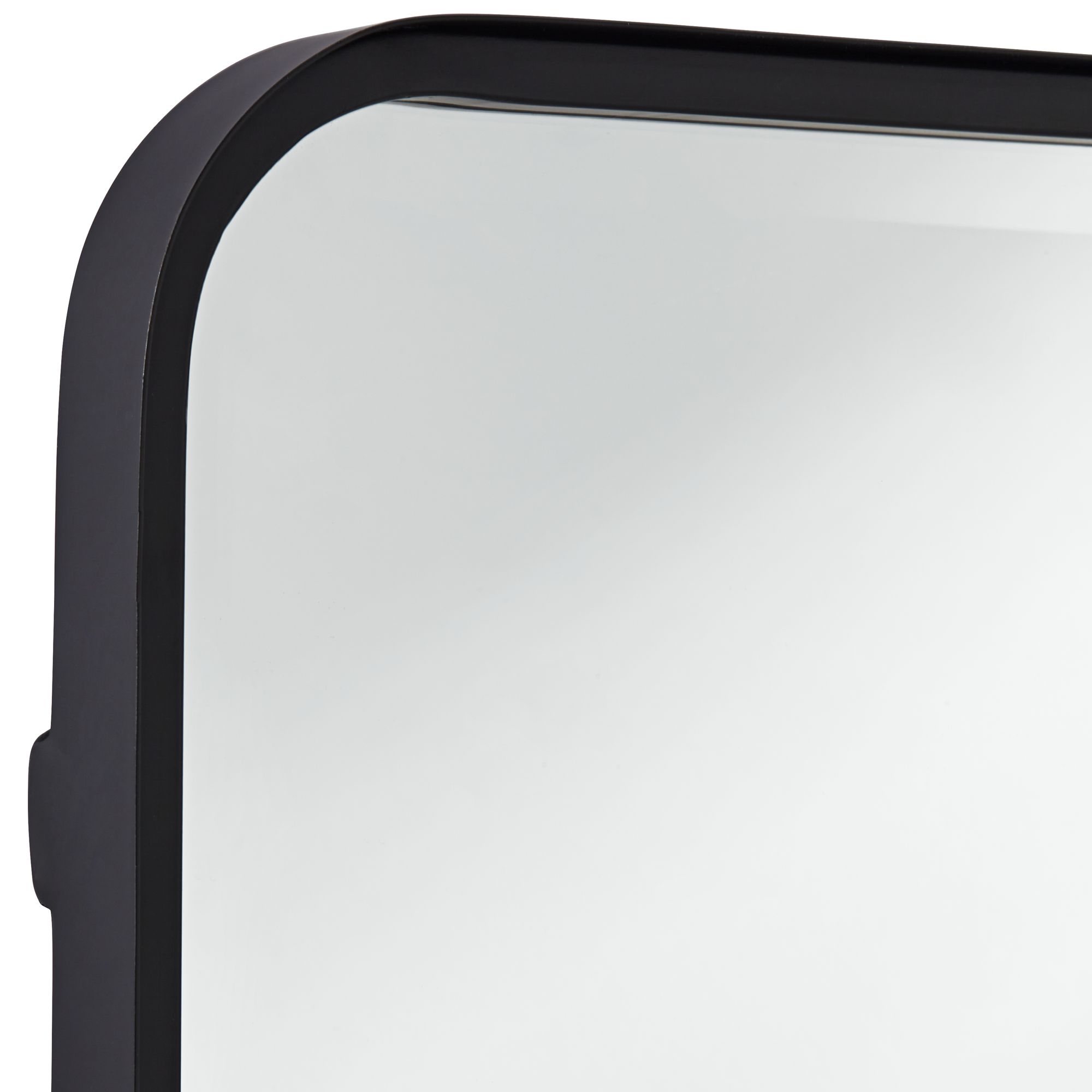 Image 4 Uttermost Soren Black 24 x 34 Rounded Edge Rectangular Wall Mirror more views
