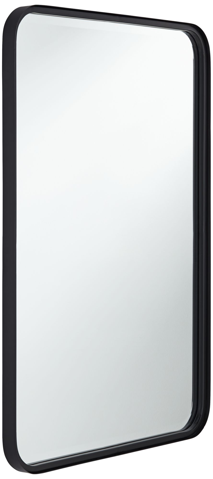 Image 7 Uttermost Soren Black 24 x 34 Rounded Edge Rectangular Wall Mirror more views
