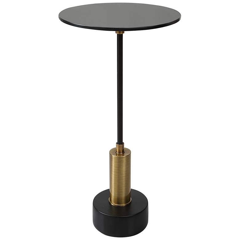 Image 2 Uttermost Spector 11 3/4" Wide Black Round Accent Table