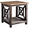 Uttermost Spiro Gray and Brushed Black End Table