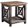 Thumbnail1 of Uttermost Spiro Gray and Brushed Black End Table