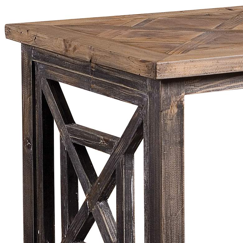 Image 2 Uttermost Spiro Gray and Brushed Black End Table more views