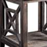 Thumbnail2 of Uttermost Spiro Gray and Brushed Black End Table more views