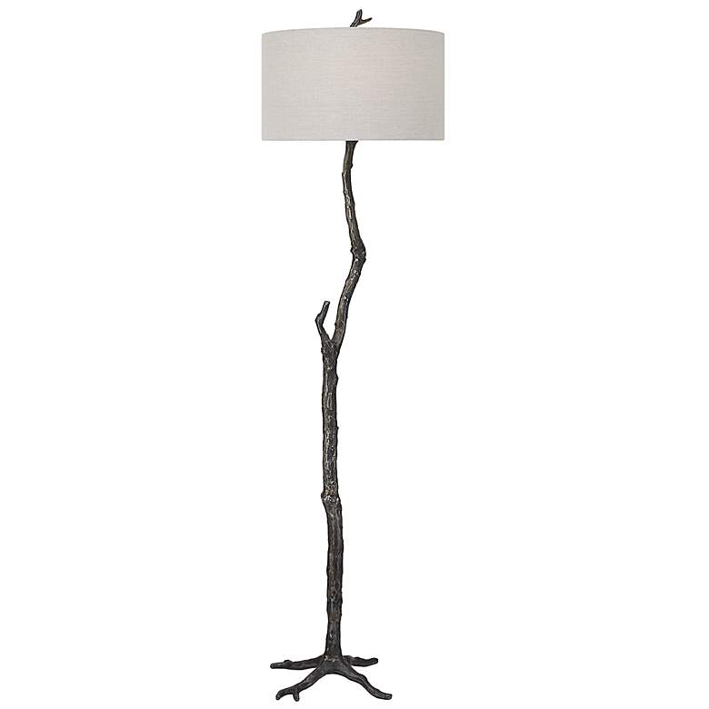 Image 2 Uttermost Spruce Rustic Black Tree Branch Floor Lamp