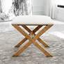 1_Uttermost St. Tropez 19" Wide Textured White Fabric Bench