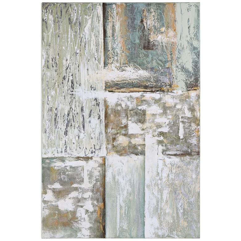 Image 1 Uttermost Stacked Stone 60 inch High Canvas Wall Art