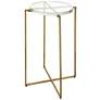 Uttermost Star-Crossed 15 3/4"W Brushed Gold Accent Table