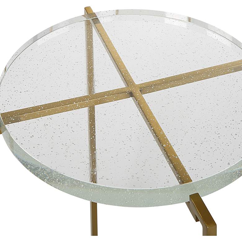 Image 6 Uttermost Star-Crossed 15 3/4"W Brushed Gold Accent Table more views
