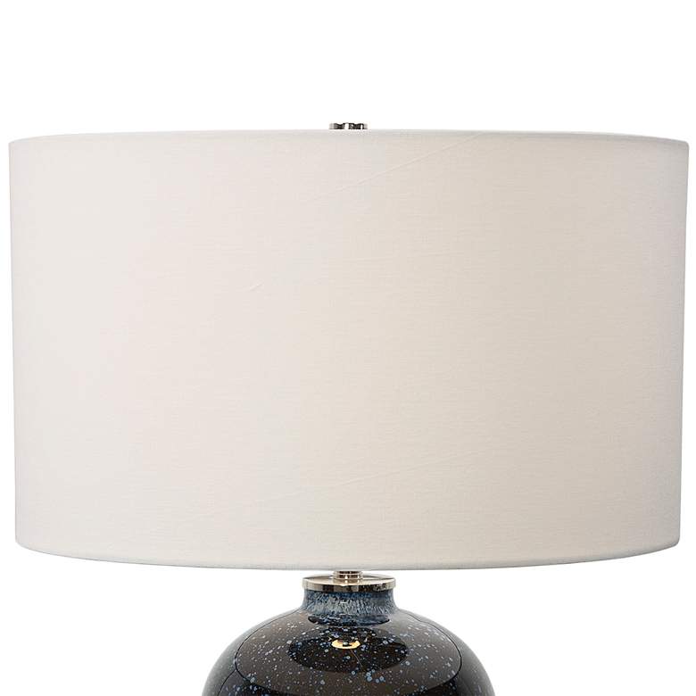 Image 3 Uttermost Stargazer 31" High Modern Blue Art Glass Table Lamp more views