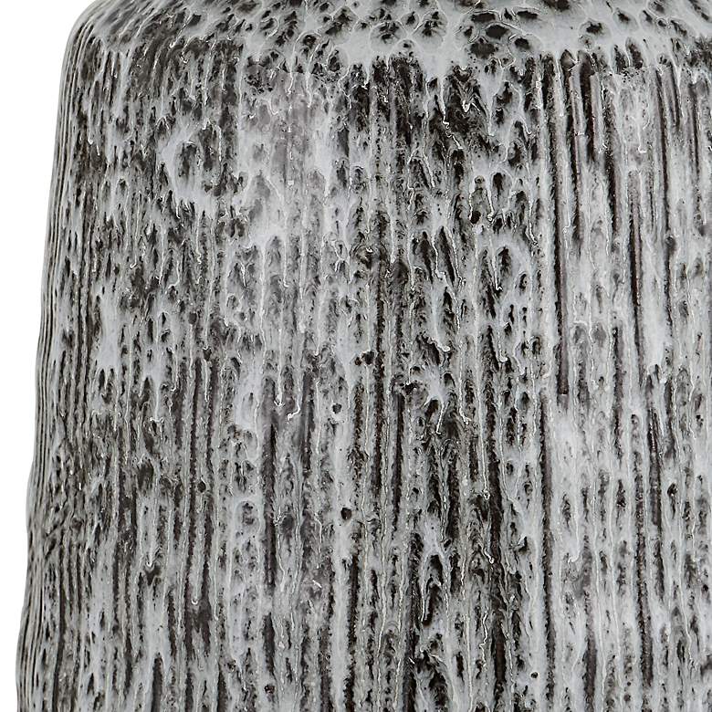 Image 3 Uttermost Static Black and White Glaze Ceramic Table Lamp more views