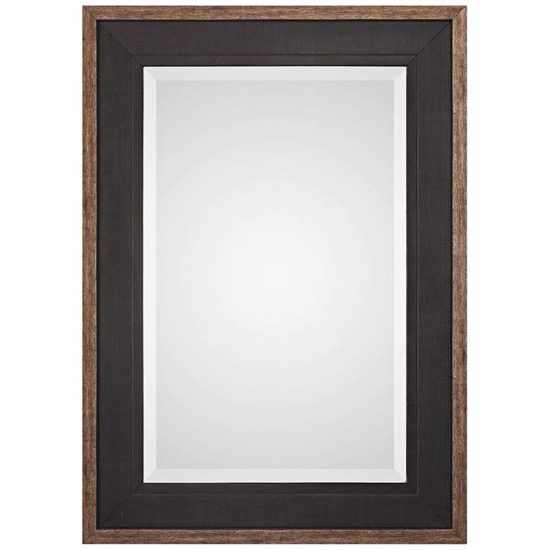 Image 2 Uttermost Staveley Rustic Black 30 inch x 42 inch Wall Mirror