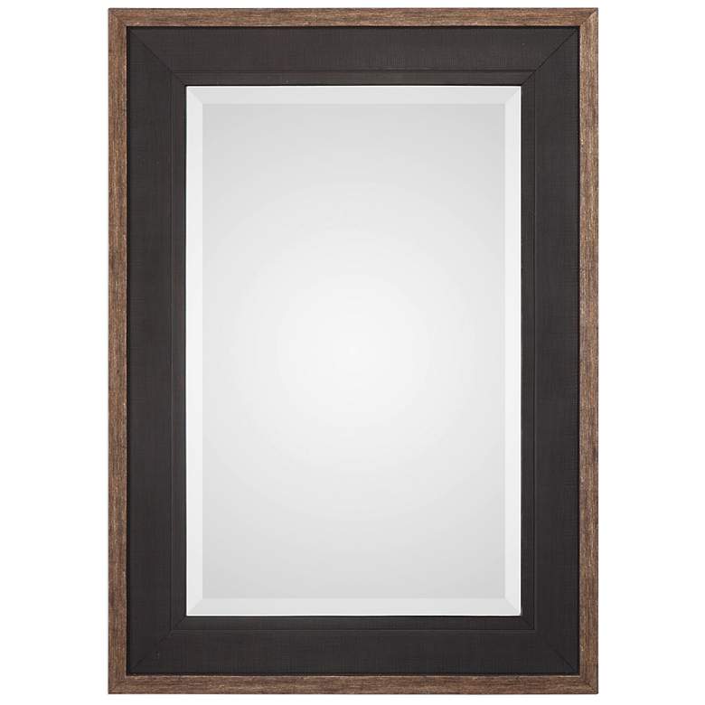Image 2 Uttermost Staveley Rustic Black 30" x 42" Wall Mirror