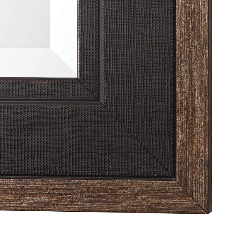 Uttermost Staveley Rustic Black 30 inch x 42 inch Wall Mirror more views