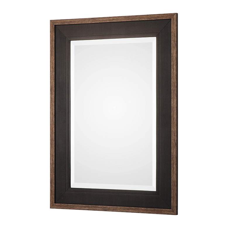 Image 3 Uttermost Staveley Rustic Black 30" x 42" Wall Mirror more views