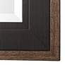 Uttermost Staveley Rustic Black 30" x 42" Wall Mirror