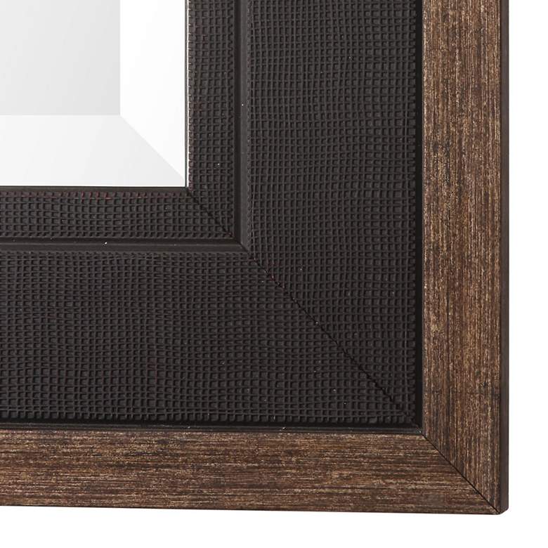 Image 4 Uttermost Staveley Rustic Black 30" x 42" Wall Mirror more views