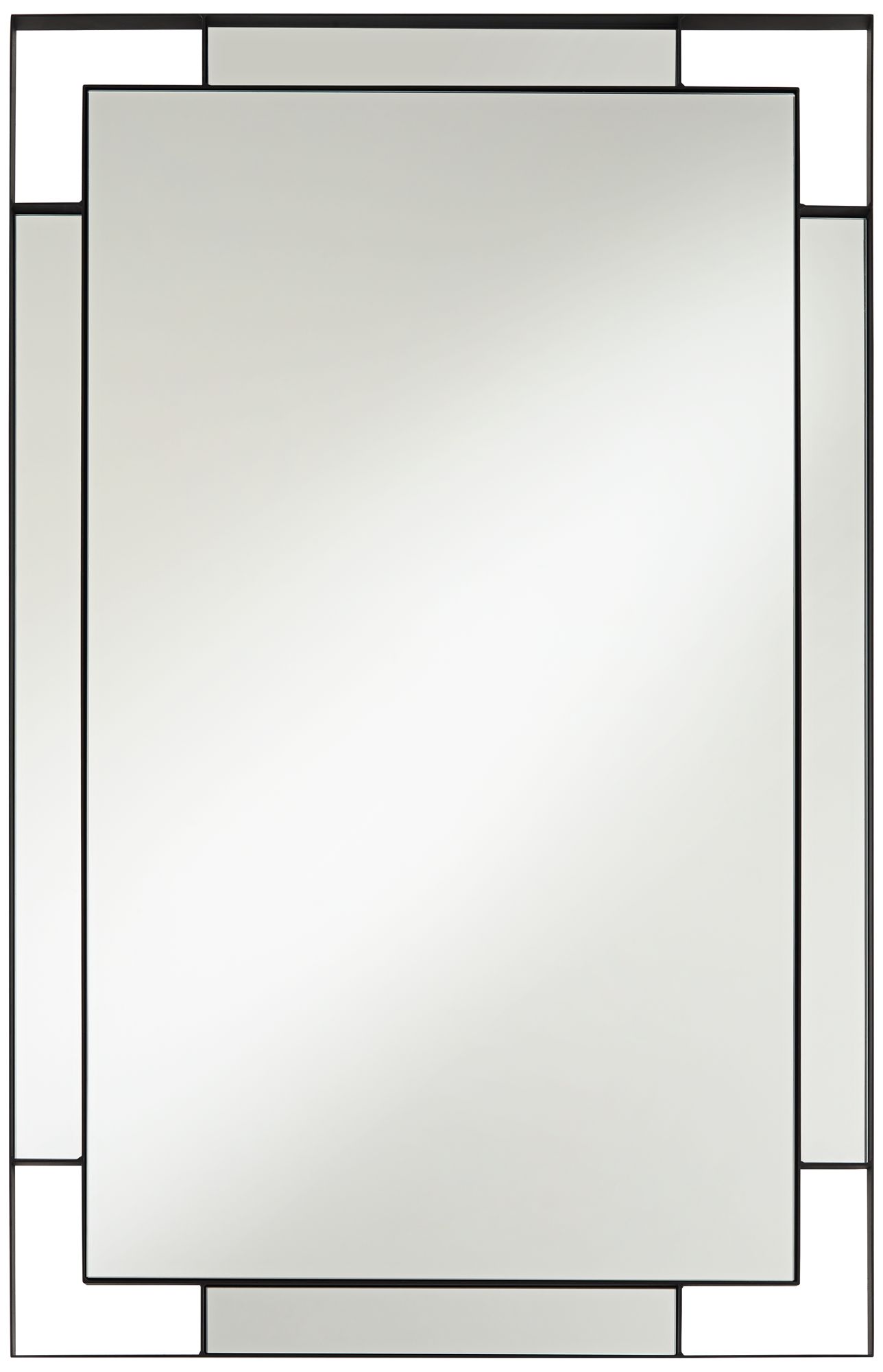 Image 2 Uttermost Stellan Black 24 1/2" x 38" Rectangular Wall Mirror
