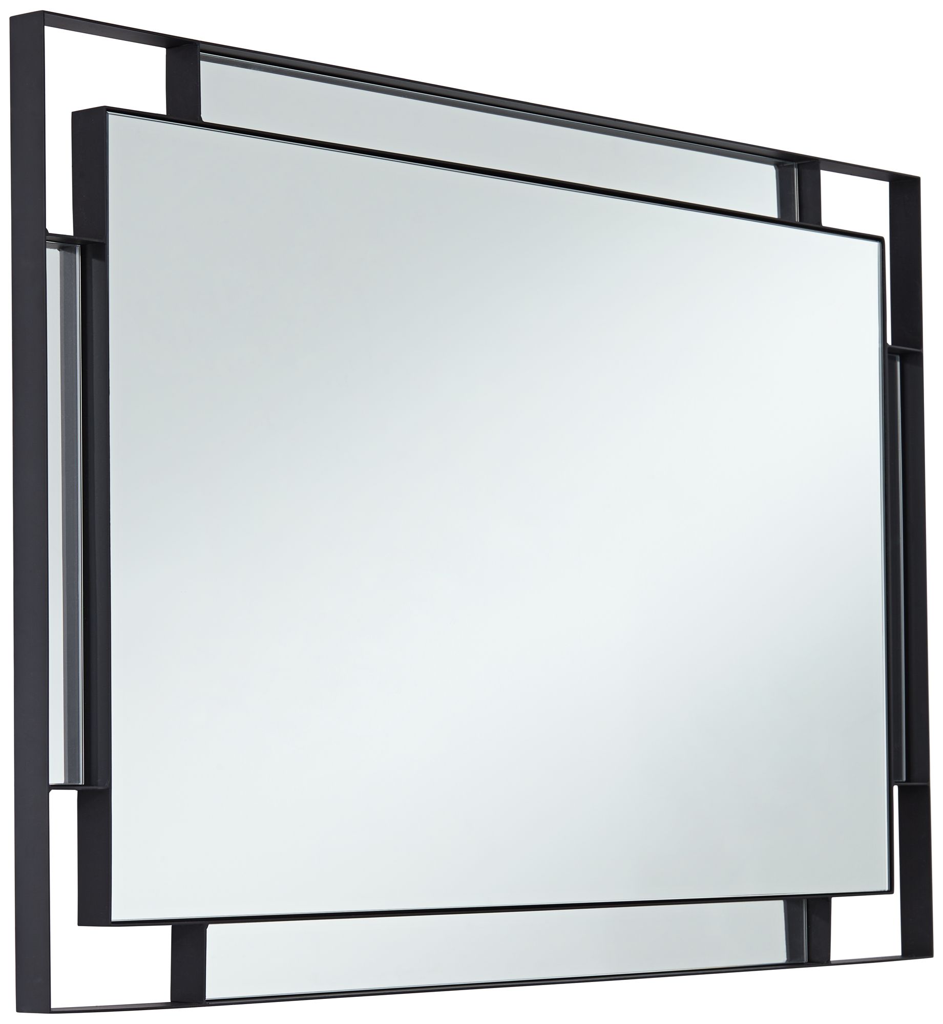 Image 7 Uttermost Stellan Black 24 1/2" x 38" Rectangular Wall Mirror more views