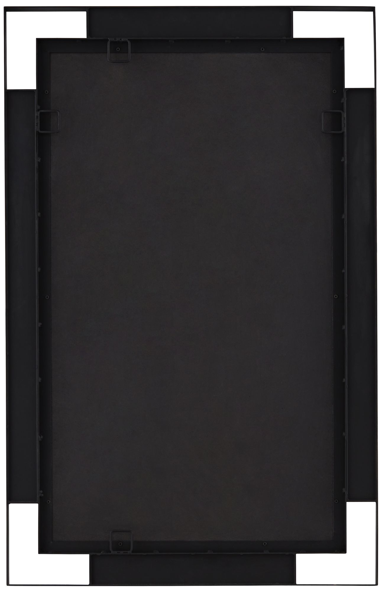 Uttermost Stellan Black 24 1/2" x 38" Rectangular Wall Mirror