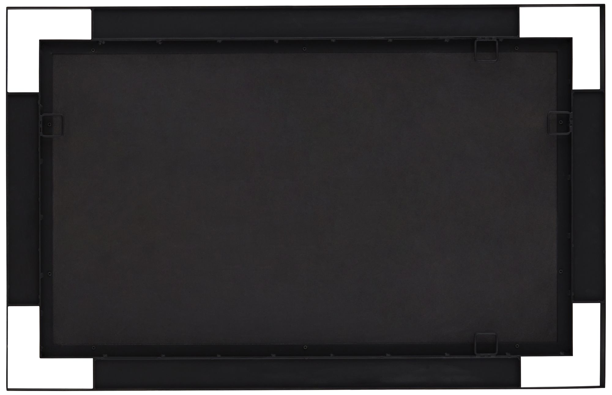 Uttermost Stellan Black 24 1/2" x 38" Rectangular Wall Mirror