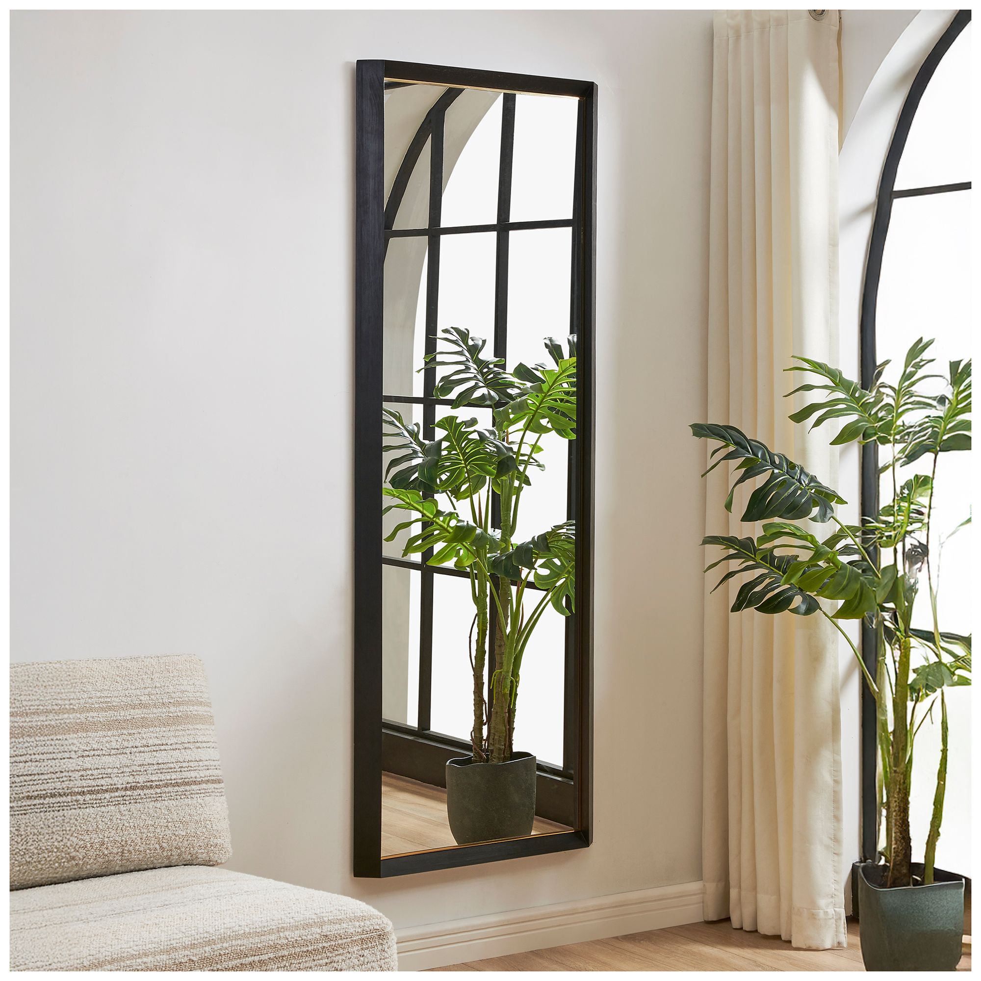 Image 3 Uttermost Stenton Black 76" Tall Mirror more views