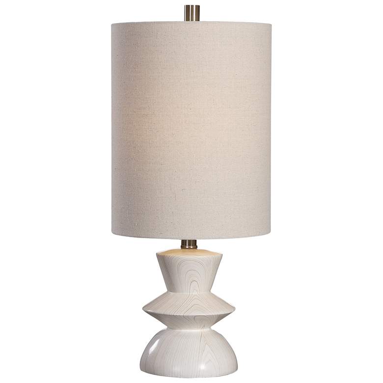 Image 2 Uttermost Stevens 23 1/2" Modern Faux Wood Accent Table Lamp