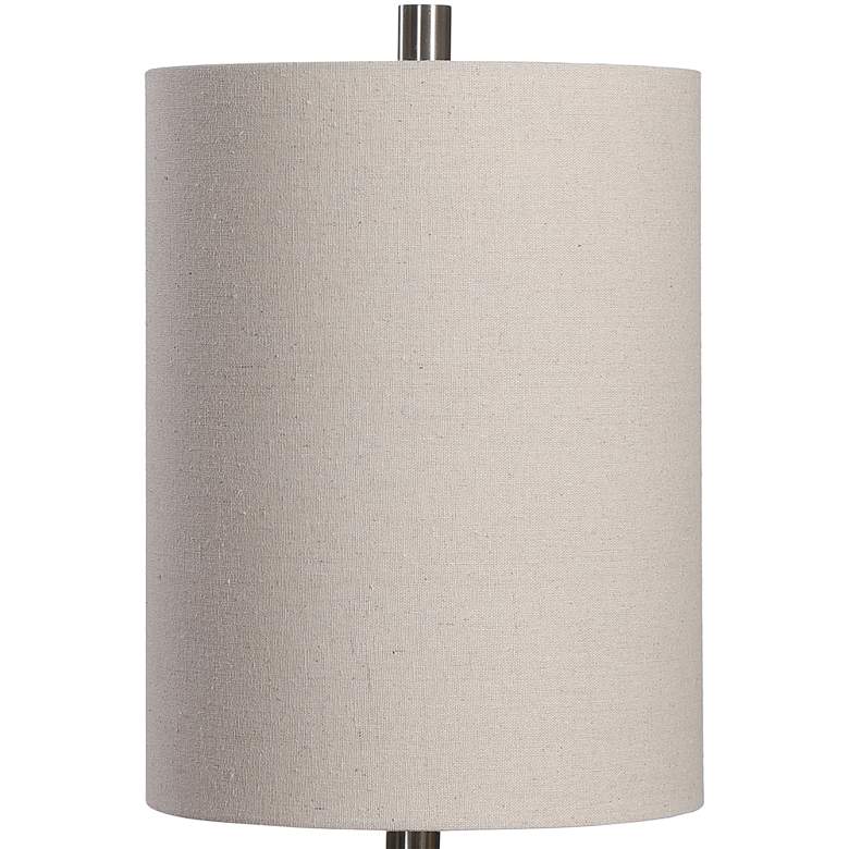 Image 4 Uttermost Stevens White Wood Tone Buffet Accent Modern Table Lamp more views