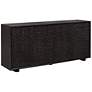 3_Uttermost Stevenson Ebony Mindi Wood 4 Door Cabinet more views