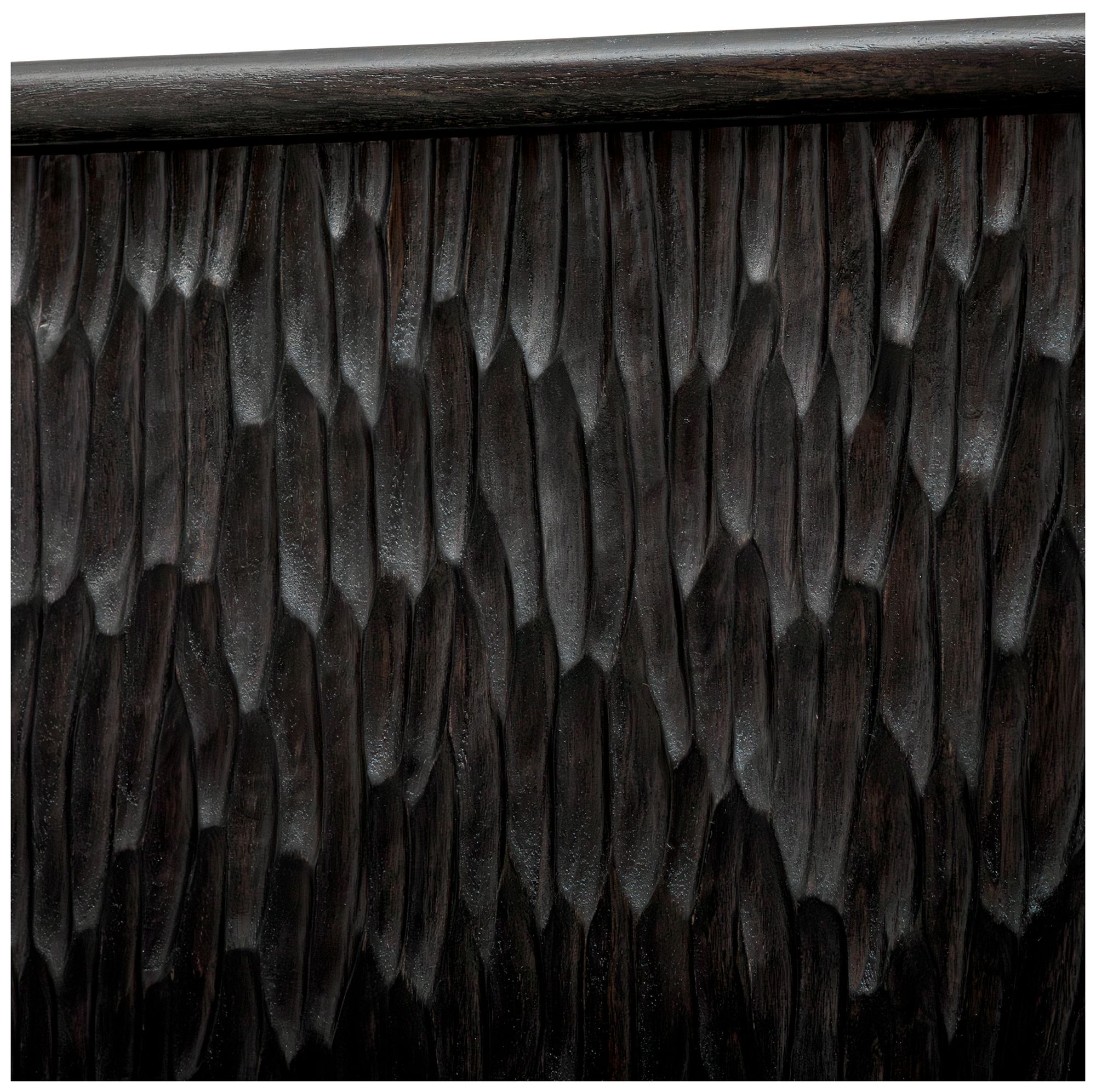 Uttermost Stevenson Ebony Mindi Wood 4 Door Cabinet