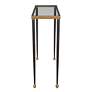 4_Uttermost Stiletto 40" Wide Black and Gold Console Table more views