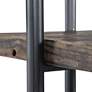 Uttermost Stilo 18" Wide 4-Shelf Brown Wood Etagere