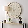 Thumbnail3 of Uttermost Stone 35 3/8" Serenity Wall Clock more views