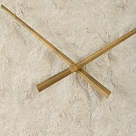 Image5 of Uttermost Stone 35 3/8" Serenity Wall Clock more views
