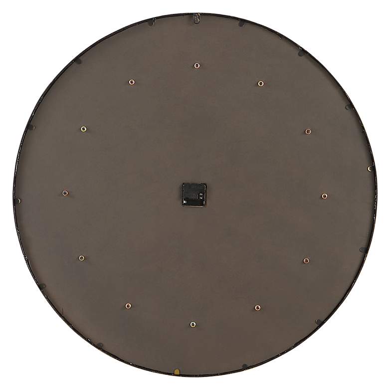 Image 7 Uttermost Stone 35 3/8" Serenity Wall Clock more views