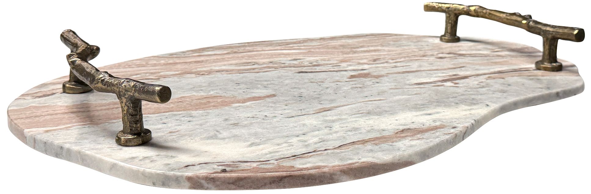 Image 3 Uttermost Stone and Twig 26" Marble Outdoor Tray more views