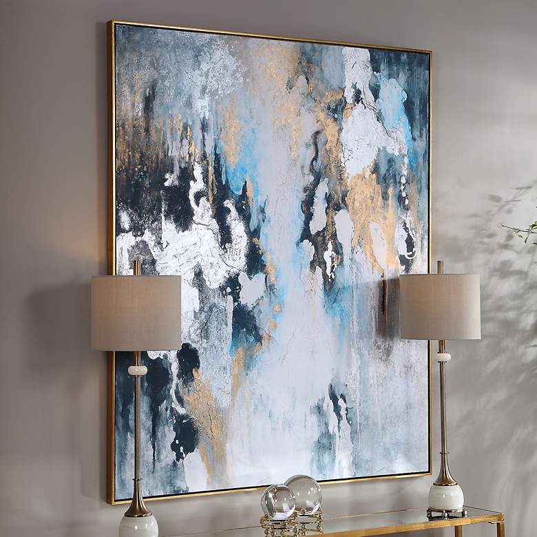Image 1 Uttermost Stormy Seas 61" High Framed Canvas Wall Art