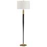3_Uttermost Stowe 66 1/4" Black and Brass Metal Floor Lamp more views