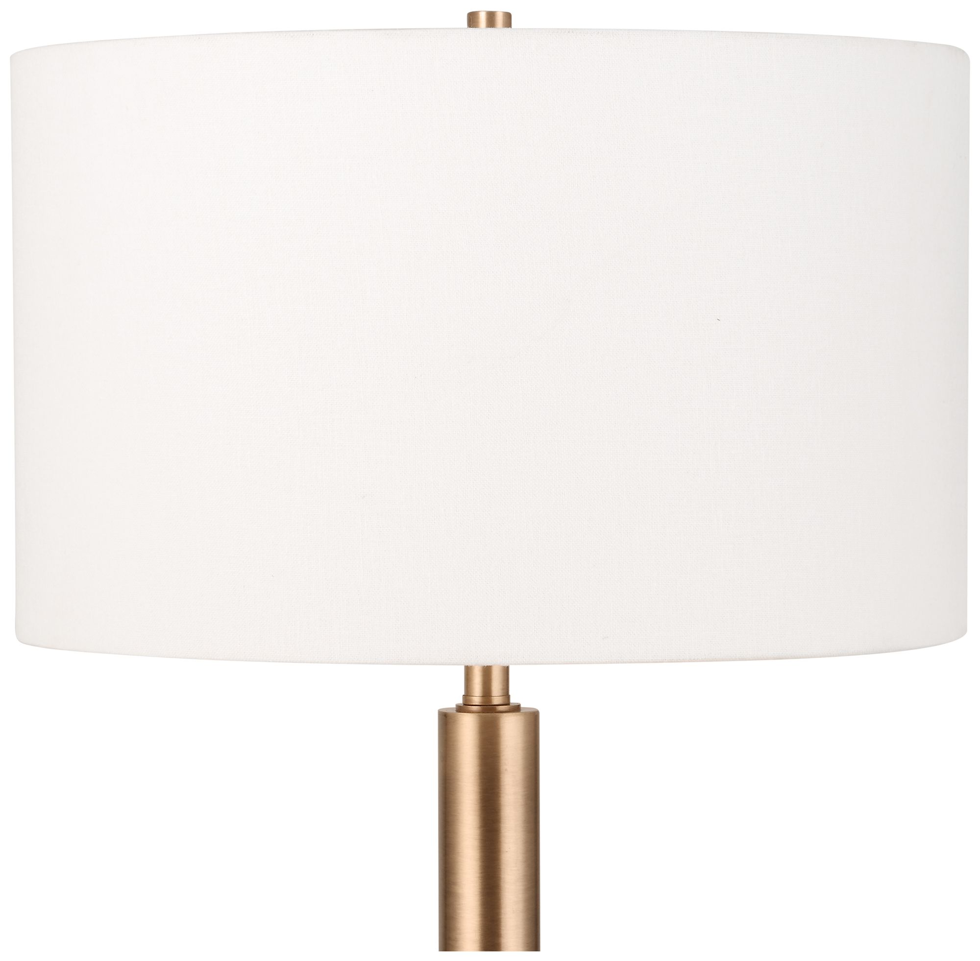 Image 4 Uttermost Stowe 66 1/4" Black and Brass Metal Floor Lamp more views