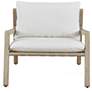 2_Uttermost Strapped Mahogany Wood Outdoor Lounge Chair