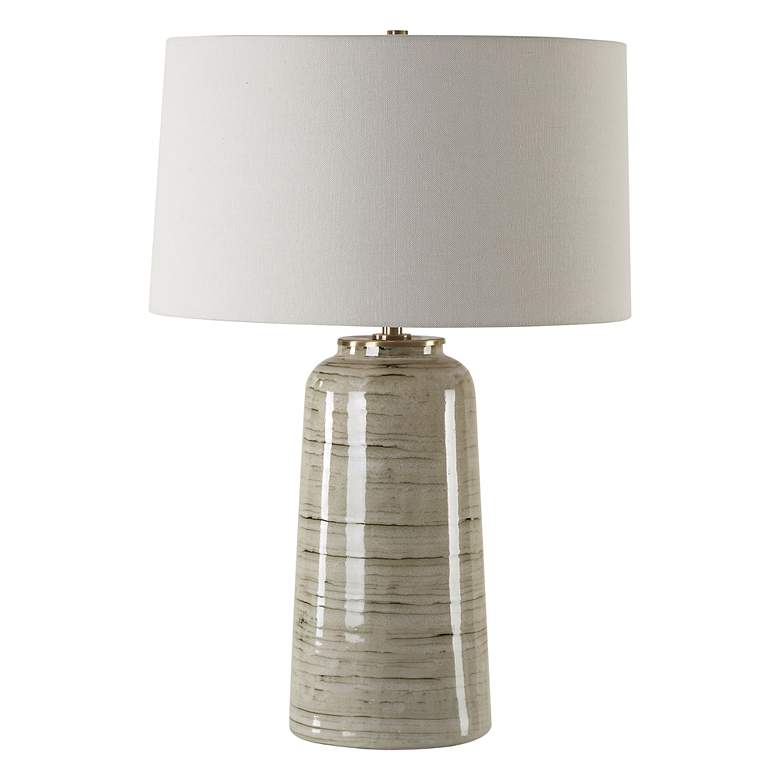 Image 4 Uttermost Strata Glaze Ceramic Table Lamp more views