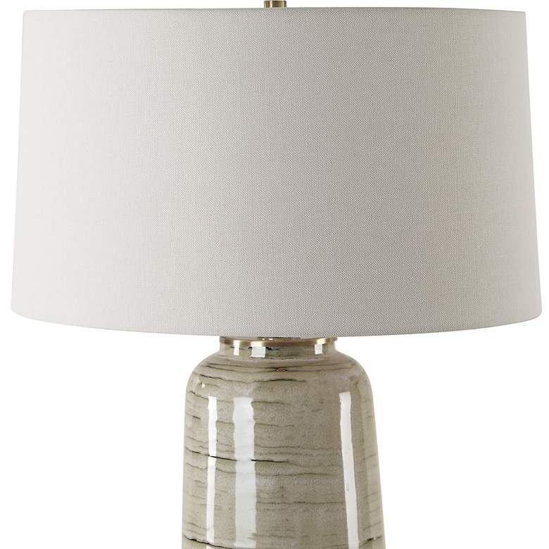 Image 5 Uttermost Strata Glaze Ceramic Table Lamp more views