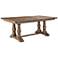 Uttermost Stratford 76"W Stony Gray Wash Wood Dining Table