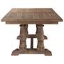 7_Uttermost Stratford 76"W Stony Gray Wash Wood Dining Table more views