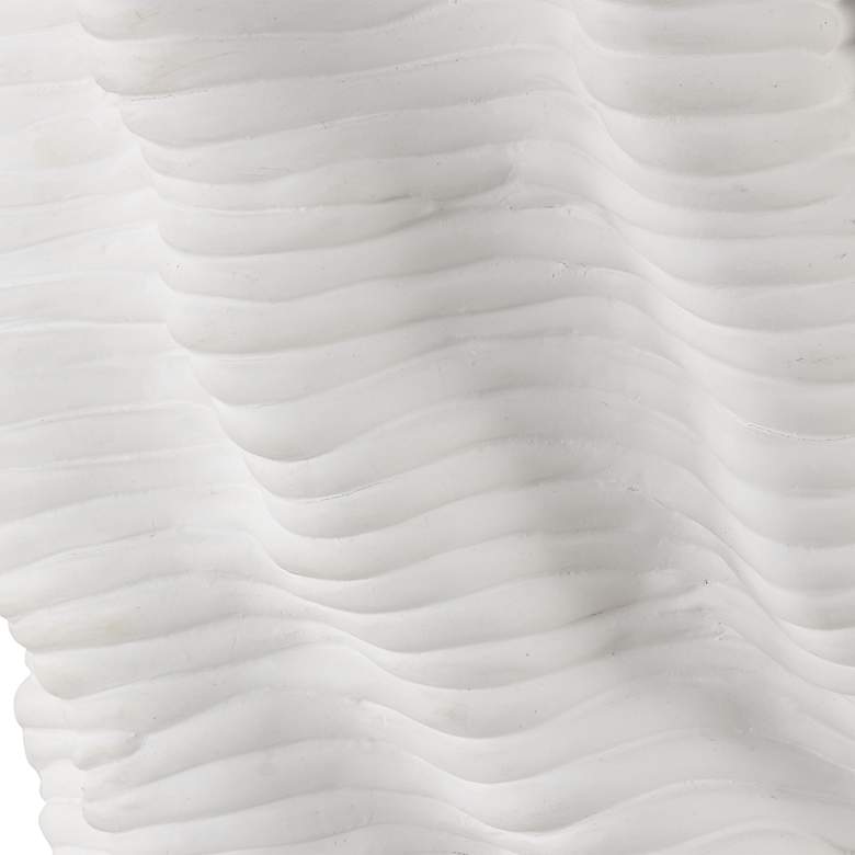 Image 7 Uttermost Stratified 28" Contemporary Matte White Ceramic Table Lamp more views